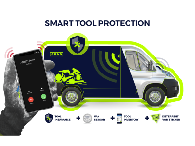 SMART TOOL PROTECTION PACKAGE - Alarm + Insurance + App + Sticker
