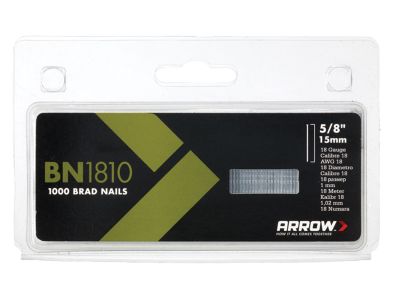 BN1810 Brad Nails 15mm (Pack 1000)