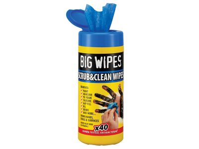 Scrub & Clean Antiviral Wipes (Tub 40)