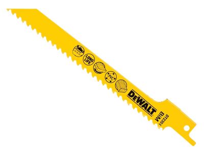 Bi-Metal Reciprocating Blade for Wood, Fine Fast Cuts 152mm x 6 TPI (Pack 5)