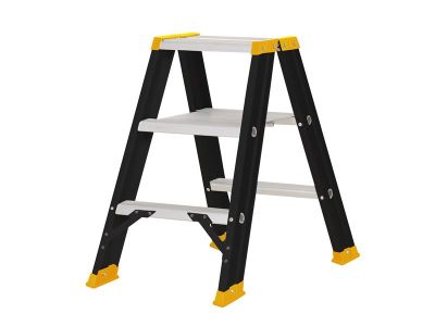 Professional Double Stepladder, 0.75m 3 Rungs