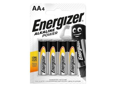AA Cell Alkaline Power Batteries (Pack 4)