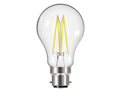 LED BC (B22) GLS Filament Non-Dimmable Bulb, Warm White 470 lm 4W