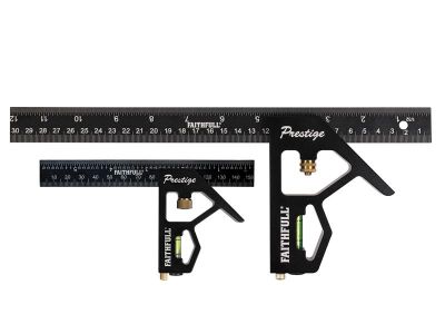 Prestige Combination Square Twin Pack 150mm (6in) & 300mm (12in)