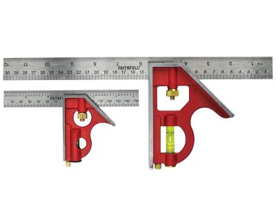 Combination Square Twin Pack 150mm (6in) & 300mm (12in)