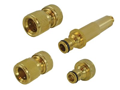 Brass Nozzle & Fittings Kit 4 Piece 12.5mm (1/2in)