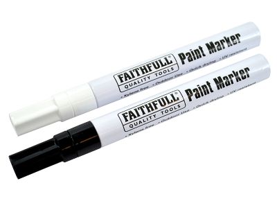 Paint Marker Pen Black & White (Pack 2)