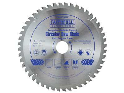 TCT Circular Saw Blade Zero Degree 216 x 30mm x 48T