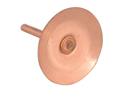 Copper Disc Rivets 20 x 20 x 1.5mm (Bag 100)