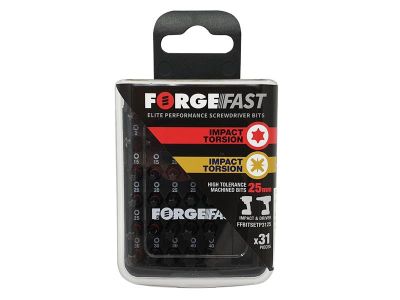 ForgeFast PZ/TX Compatible Impact Bit Set, 31 Piece