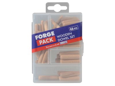 Wooden Dowel Kit Forge Pack, 46 Piece