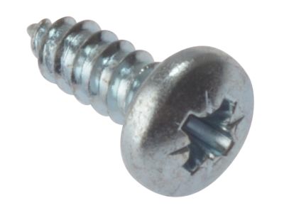 Self-Tapping Screw Pozi Compatible Pan Head ZP 1in x 10 Box 200