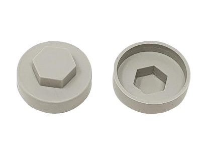 TechFast Cover Cap Goosewing Grey 19mm (Pack 100)
