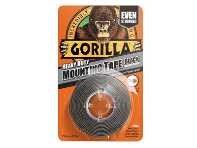 Gorilla Heavy-Duty Mounting Tape 25.4mm x 1.52m Black