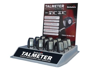 Talmeter Tapes 3m (Width 16mm) Display Tray (12 Pieces)