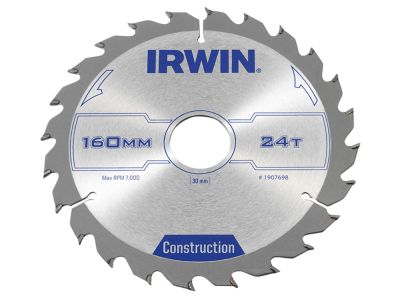 Construction Circular Saw Blade 160 x 30mm x 24T ATB