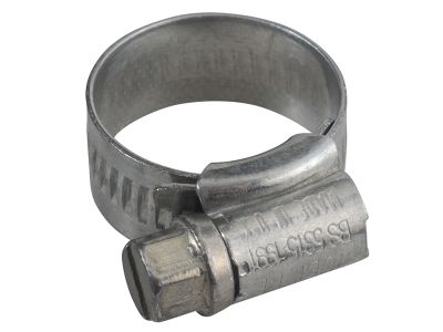 00 Zinc Protected Hose Clip 13 - 20mm (1/2 - 3/4in)