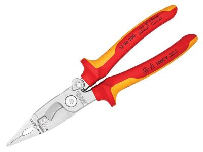 VDE Multifunctional Installation Pliers with Opening Spring 200mm