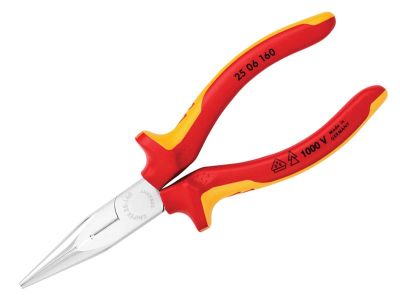 VDE Snipe Nose Side Cutting Pliers (Radio) 160mm