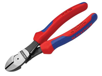 High Leverage Diagonal Cutters Multi-Component Grip with Spring 180mm