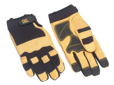 Hybrid-275 Top Grain Leather Neoprene Cuff Gloves - Large
