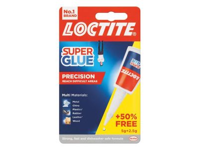 Super Glue Liquid, Precision Bottle 5g + 50% Free