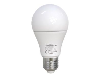 Wi-Fi LED ES (E27) Opal GLS Dimmable Bulb, White + RGB 800 lm 9W