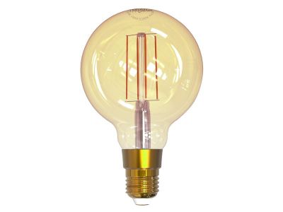 Wi-Fi LED ES (E27) Balloon Filament Dimmable Bulb, White 470 lm 5.5W
