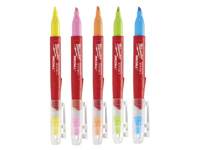 INKZALL™ Highlighter Assorted Colours (Pack  5)