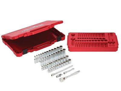1/4in Drive Ratcheting Socket Set, 50 Piece