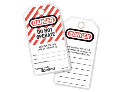 No. 497A Heavy-Duty Safety Tags (12) - DANGER DO NOT OPERATE