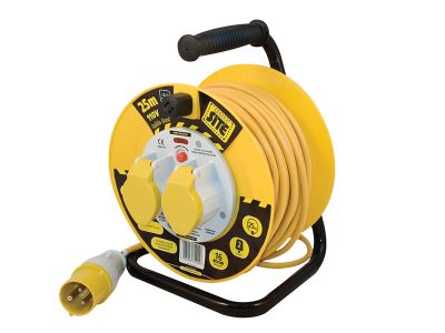 Cable Reel 110V 16A Thermal Cut-Out 25m