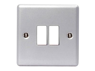 Metal Clad 2-Gang 2-Way Light Switch