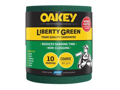 Liberty Green Sanding Roll 115mm x 10m Coarse 60G