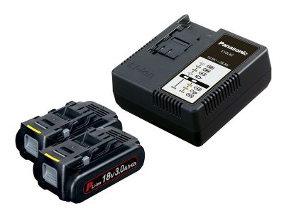 EYC954B32 Battery & Charger Kit 18V 2 x 3.0Ah Li-ion