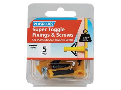 Super Toggle Fixings & Screws Pack 5