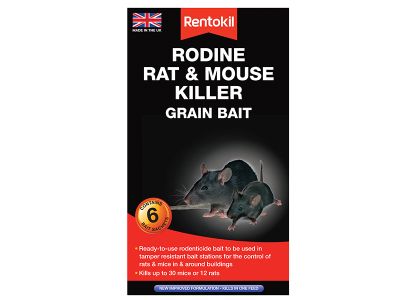 Rodine Rat & Mouse Killer Grain Bait (Sachets 6)