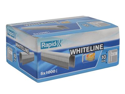 28/10 10mm DP x 5m White Staples (Box 1000 x 5)