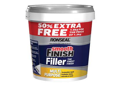 Smooth Finish Multipurpose Wall Filler Ready Mixed 1.2kg +50%