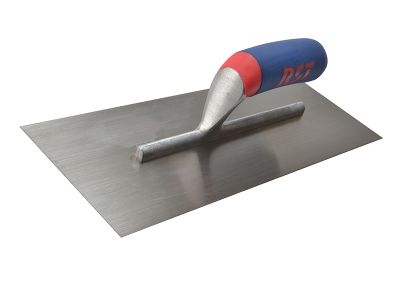 Plasterer's Finishing Trowel Carbon Steel Soft Touch Handle 13 x 4.1/2in