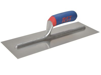 Plasterer's Finishing Trowel Stainless Steel Soft Touch Handle 14 x 4.3/4in