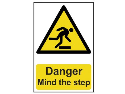 Danger Mind The Step - PVC Sign 200 x 300mm