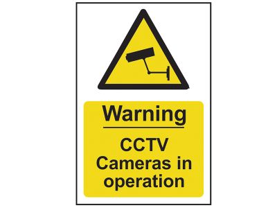 Warning CCTV Cameras in Operation - PVC Sign 200 x 300mm