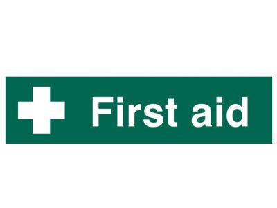 First Aid - PVC Sign 200 x 50mm
