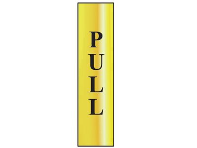 Pull Vertical - Polished Brass Effect 50 x 200mm