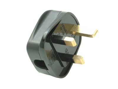 Black Fused Plug 13A (Trade Pack 20)
