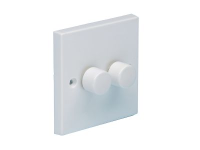 Dimmer Switch 2-Gang 2-Way 400W Clam Pack