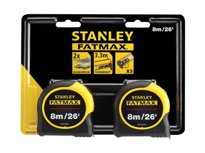FatMax® Classic Tape Twin Pack 8m/26ft (Width 32mm)