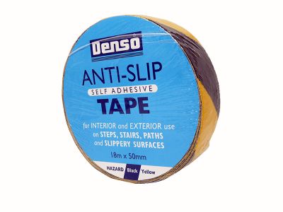 Anti-Slip Tape 50mm x 18m Black & Yellow Hazard