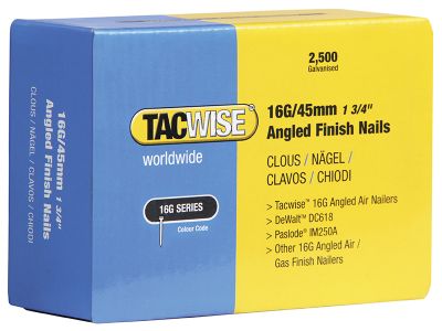 16G Angled Finish Nails63mm for DC618K (Pack 2500)